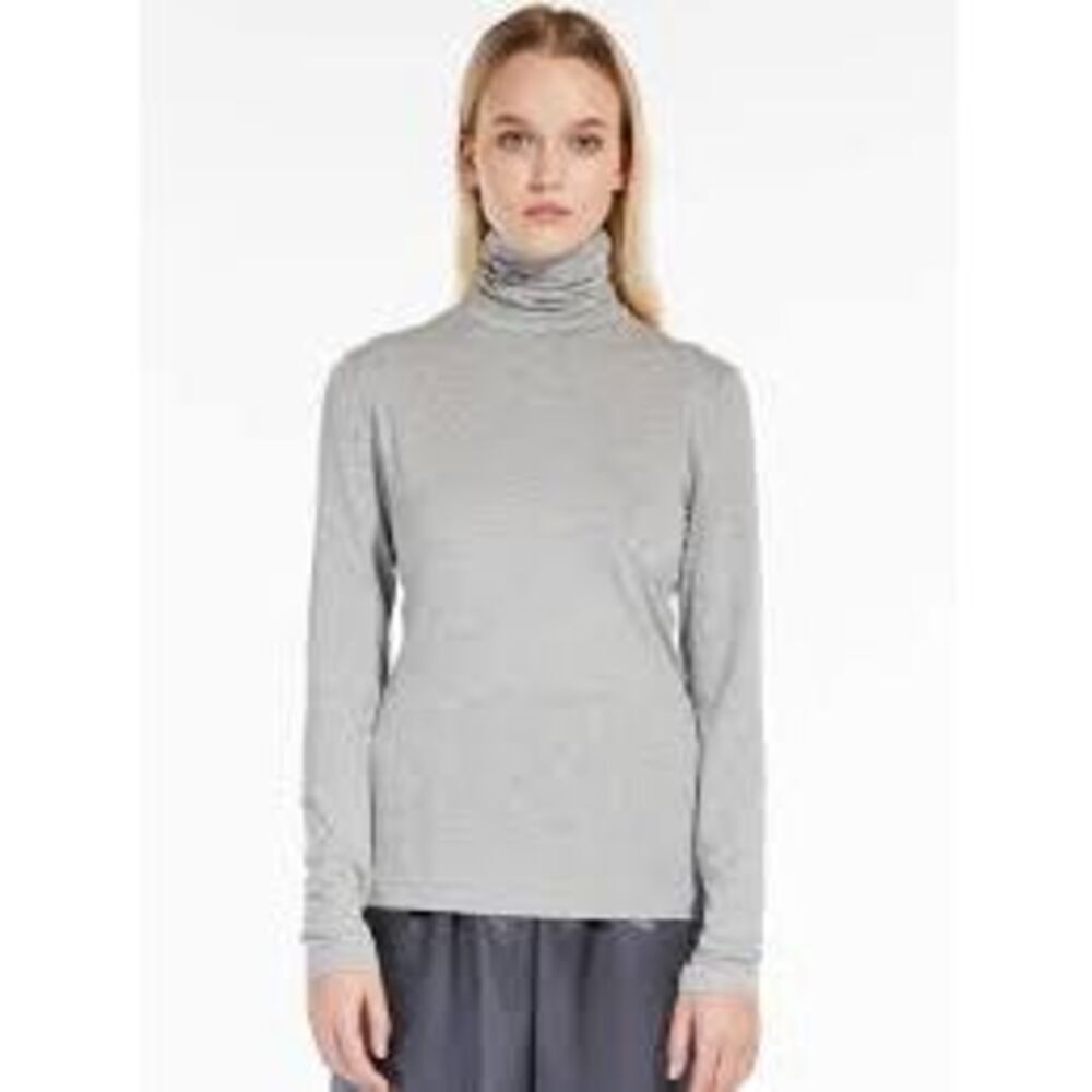 Max Mara Leisure Grey Long Sleeve Turtleneck, fits S/M
